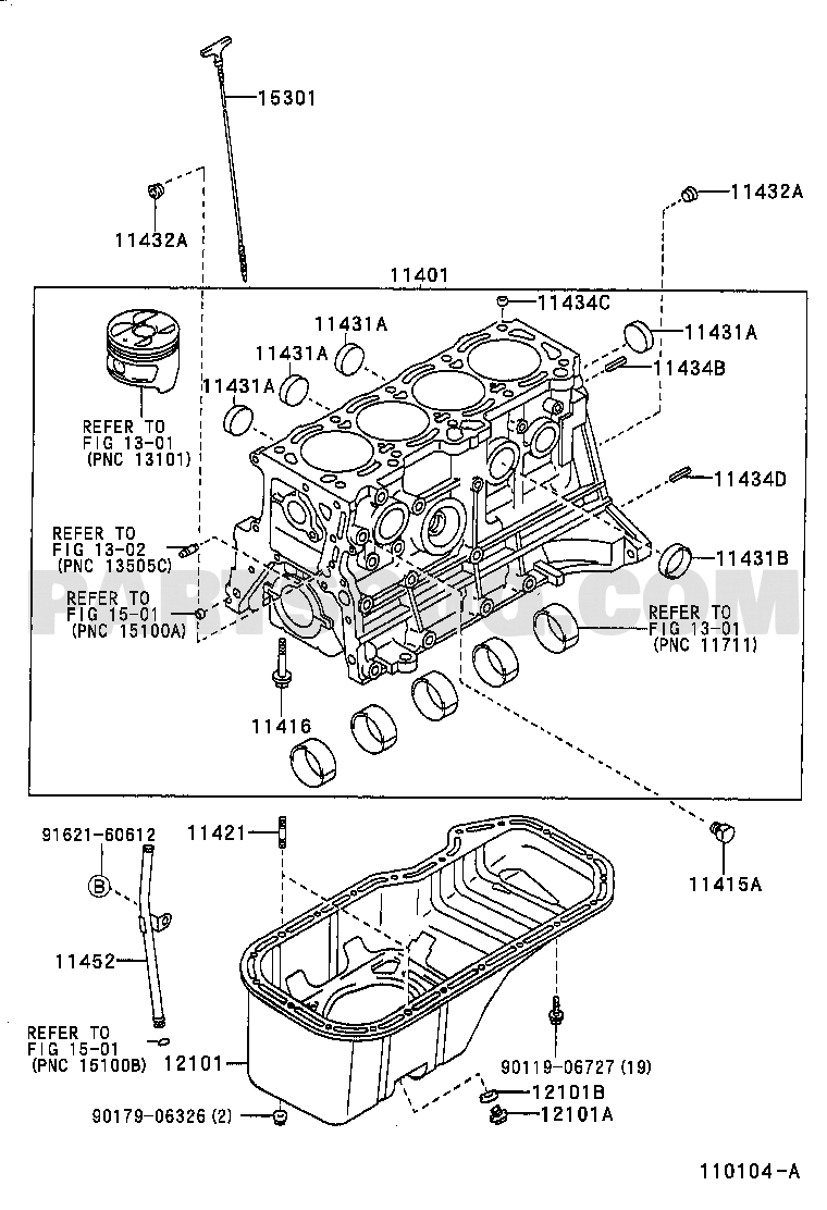 COROLLA AE110AEPEK AE11,CE11,EE111 AE1105255722 Toyota
