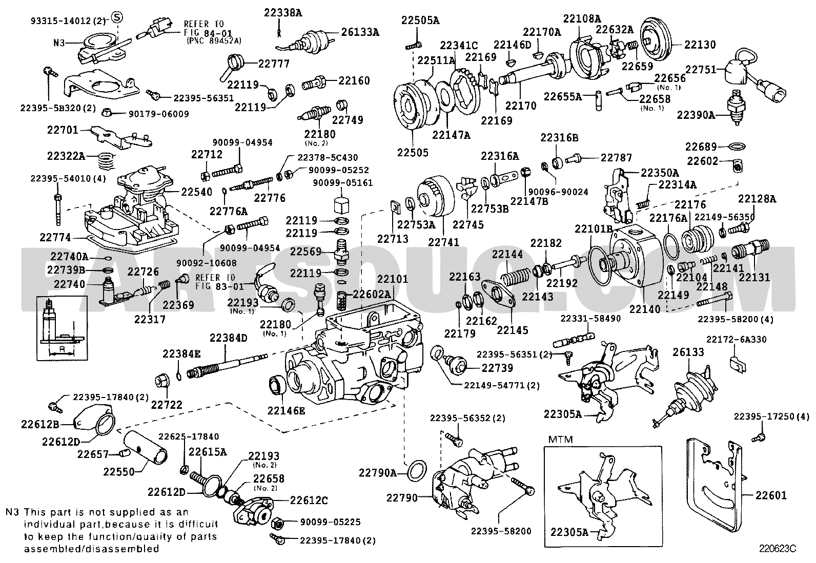 Engine/fuel/tool | Toyota LAND CRUISER HDJ80R-GNPNWQ FJ80,HDJ80,HZJ80