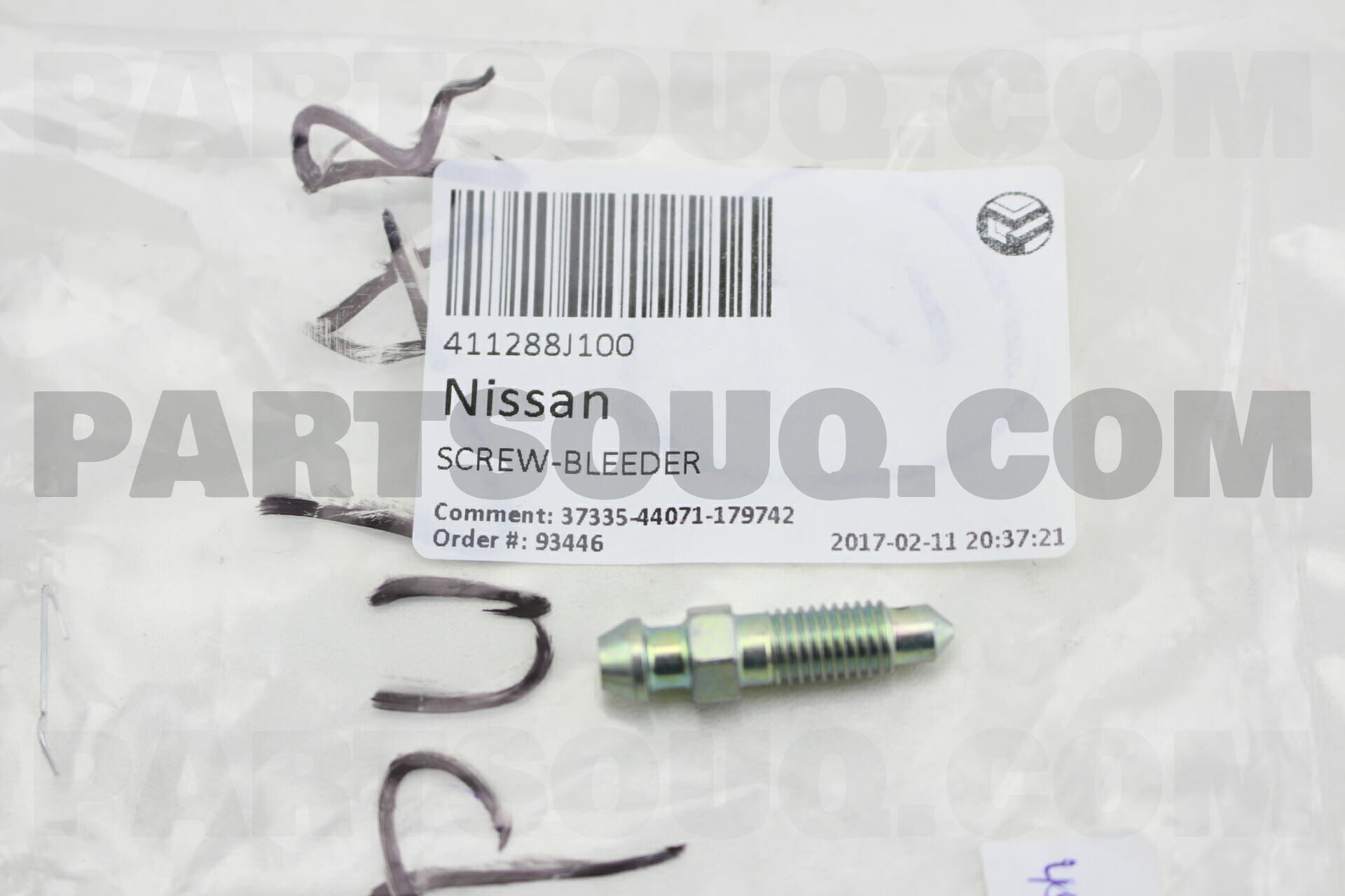 Genuine Nissan Screw-Bleeder 41128-8J100