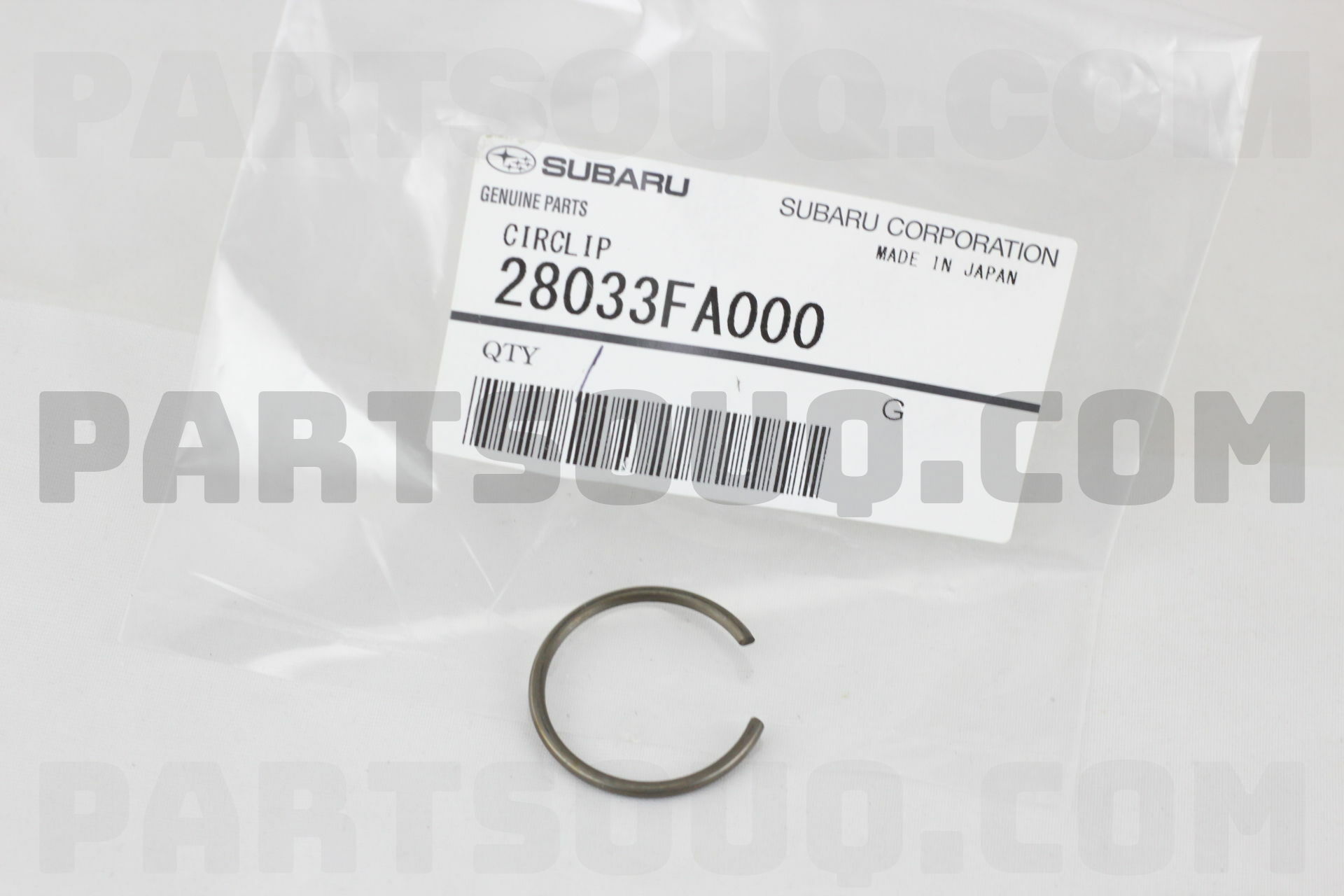 28033FA000 Subaru CIRCLIP Price: 1.44$, Weight: 0.001kg 