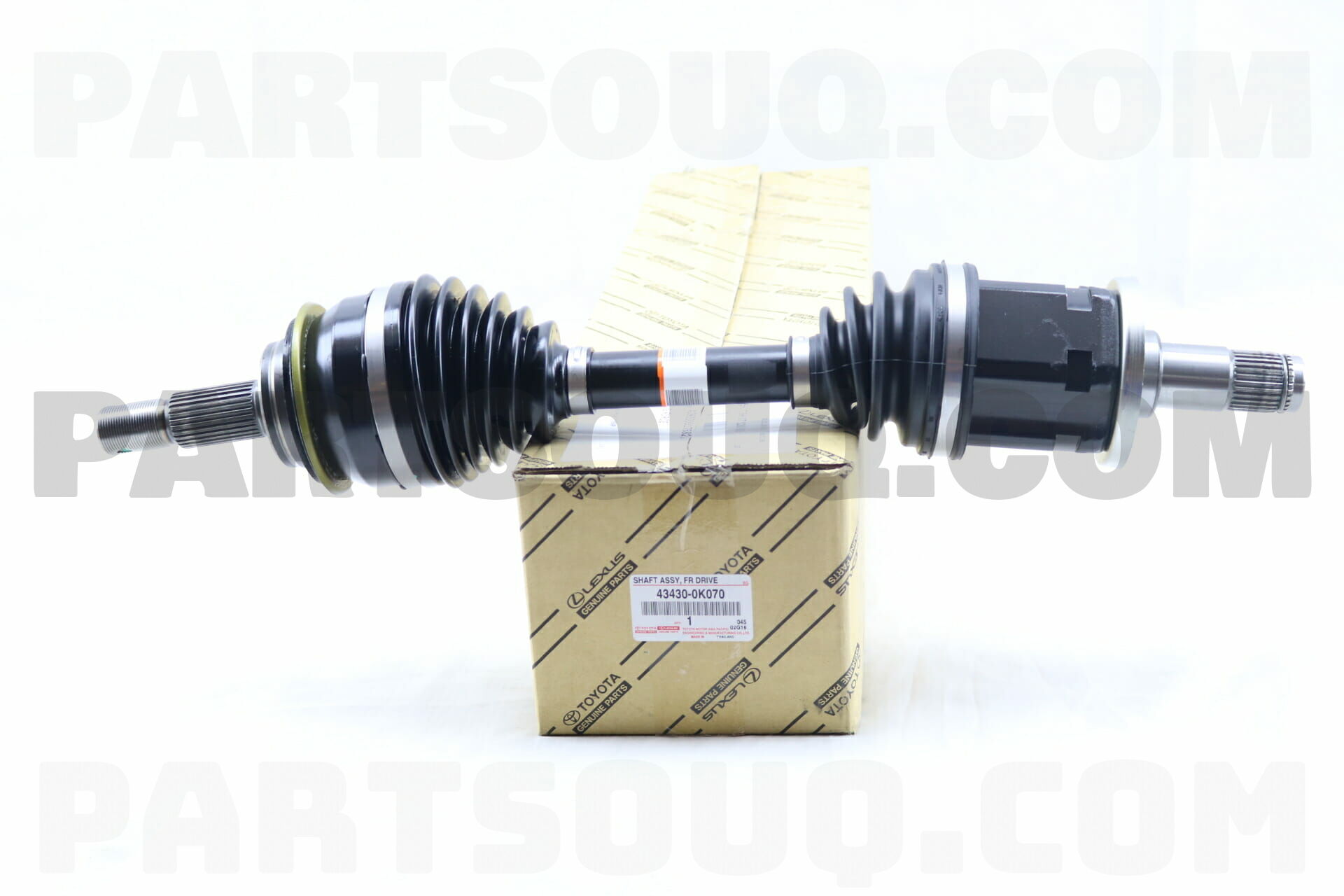 434300K070 Toyota SHAFT ASSY FR DRIVE, Price: 405.3$, Weight: 10.5kg ...