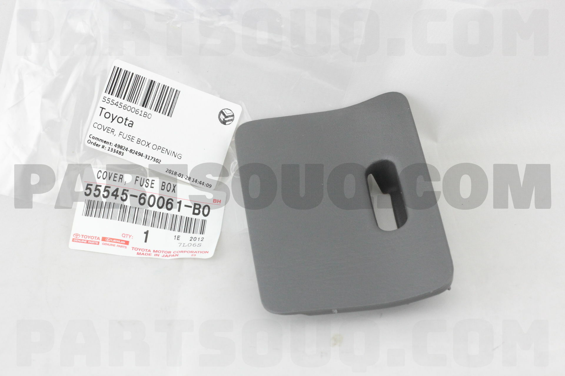 Toyota 5554560061B0 COVER, FUSE BOX OPENING