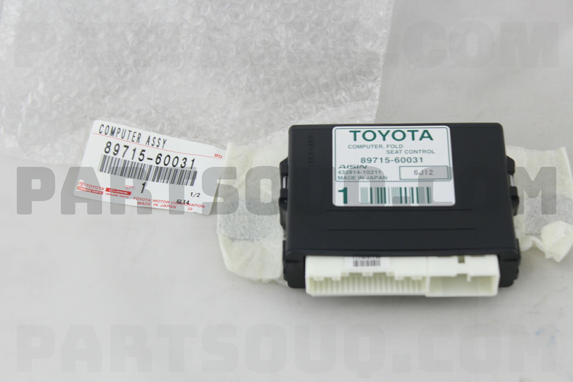 FOLD SEAT CONTROL 89715-60031 8971560031 Genuine Toyota COMPUTER