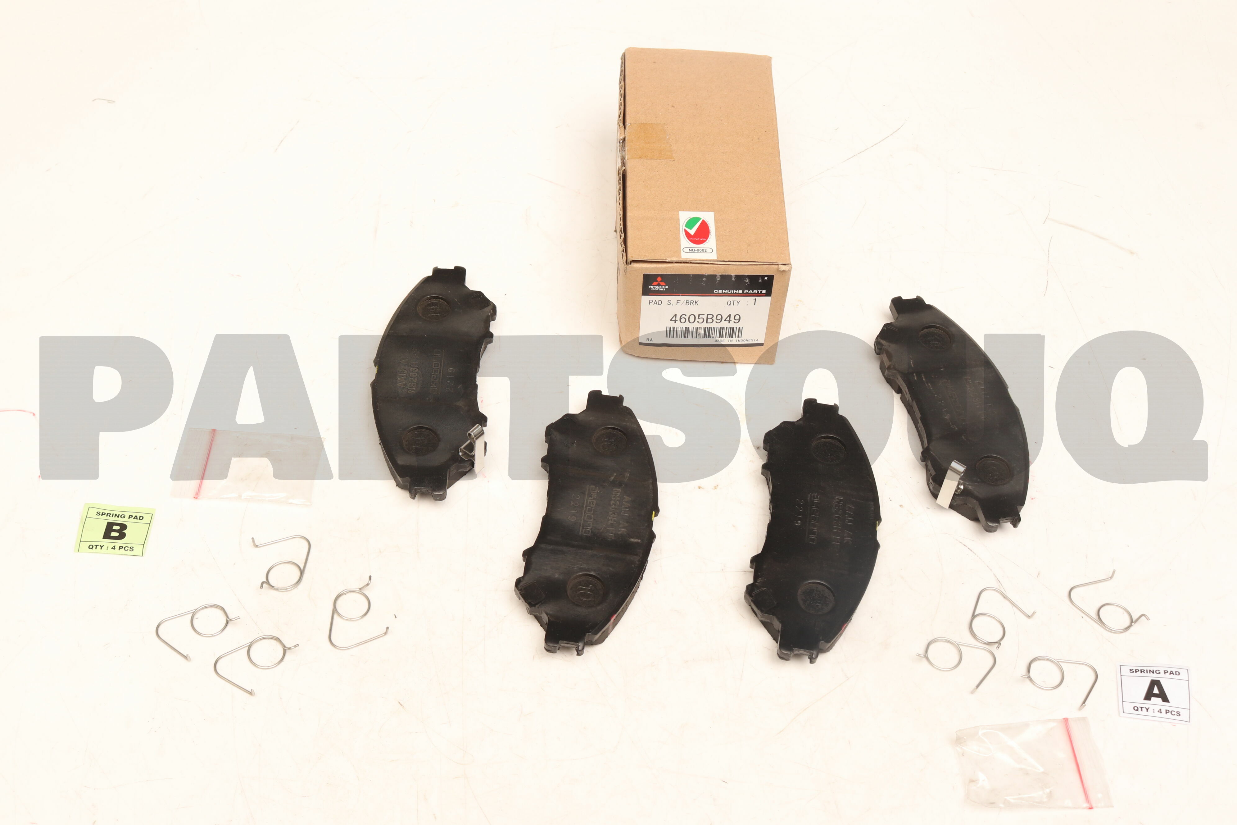 4605B949 Genuine Mitsubishi PAD SET,FR BRAKE | eBay