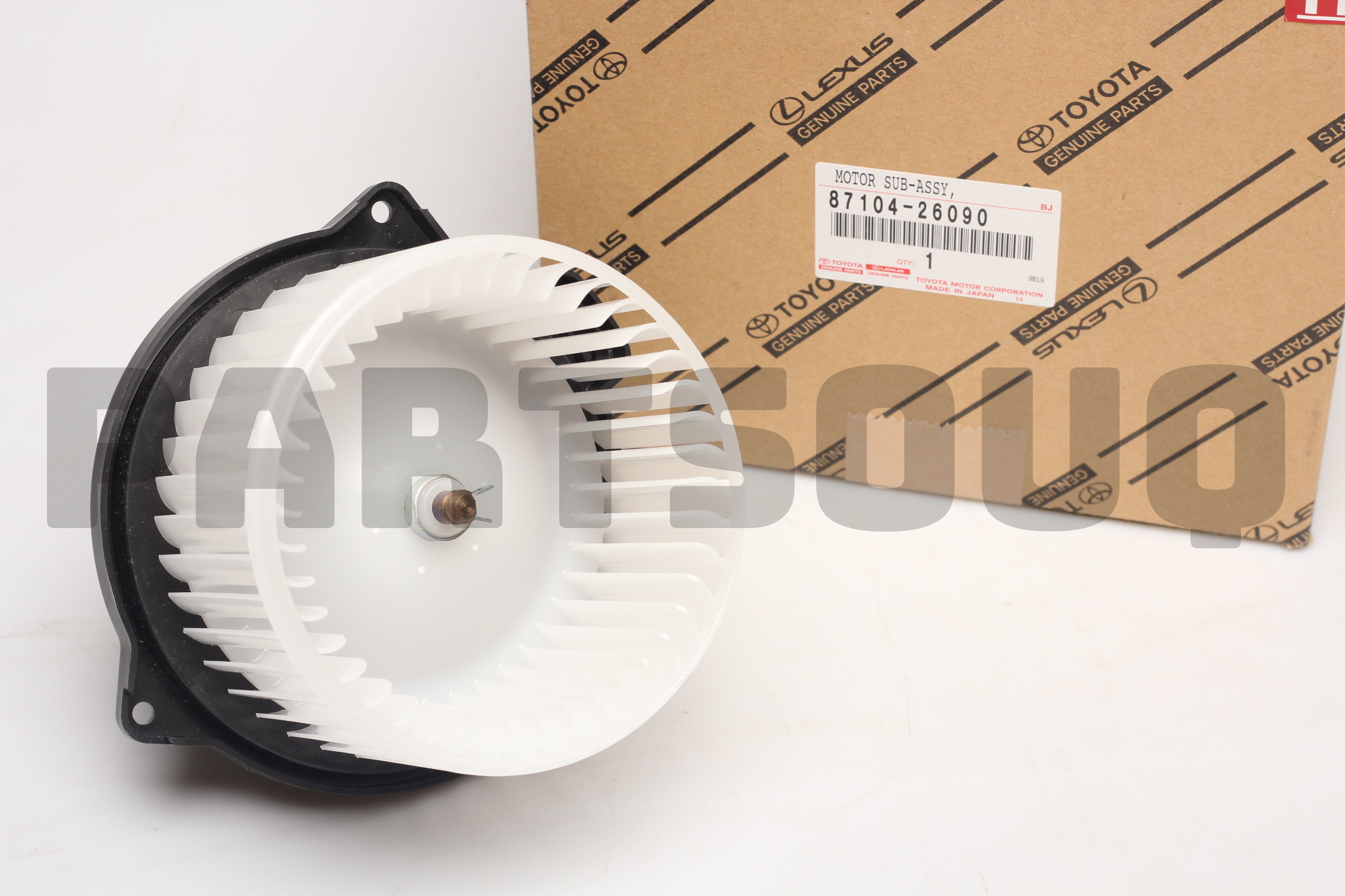 8710426090 Genuine Toyota MOTOR SUB-ASSY, REAR HEATER BLOWER 87104 
